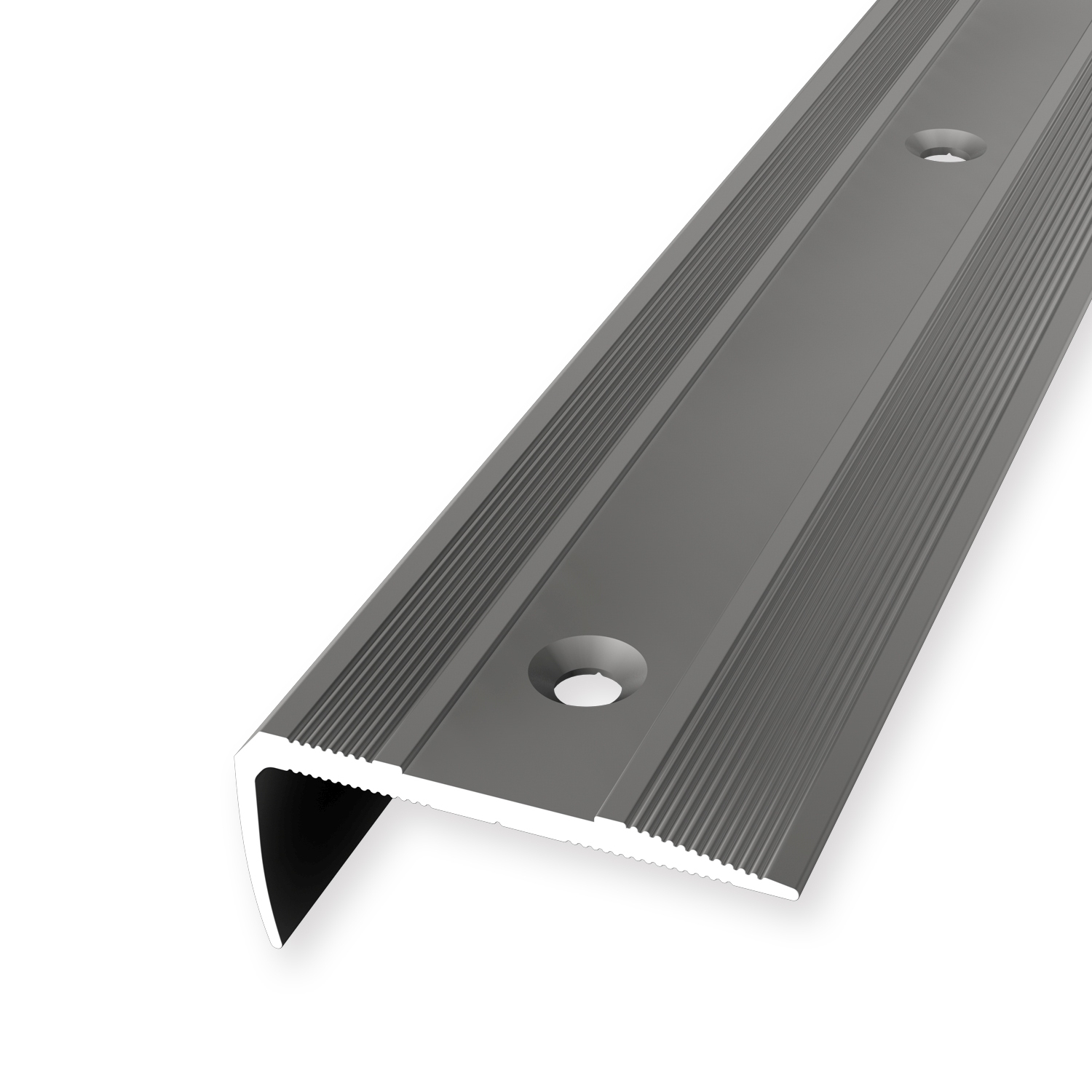 Nez de marche 16 x 38 mm Cornière striée avec trous à vis fraisés diff. modèles Küberit 