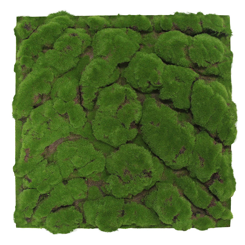 JANGAL Modular Wall Panneau Acoustique Mural 520 x 520 mm Mousse Verte Forestière à Grosses Boules