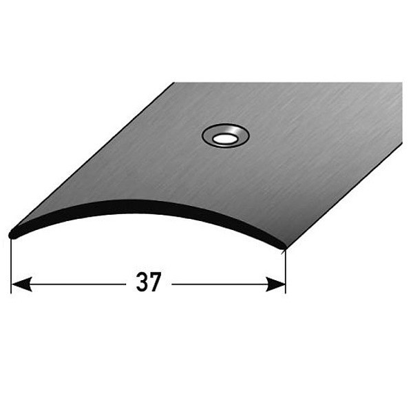 Barre de seuil | 37 mm | type: 16 | inox mat | 1 mm d'épaisseur