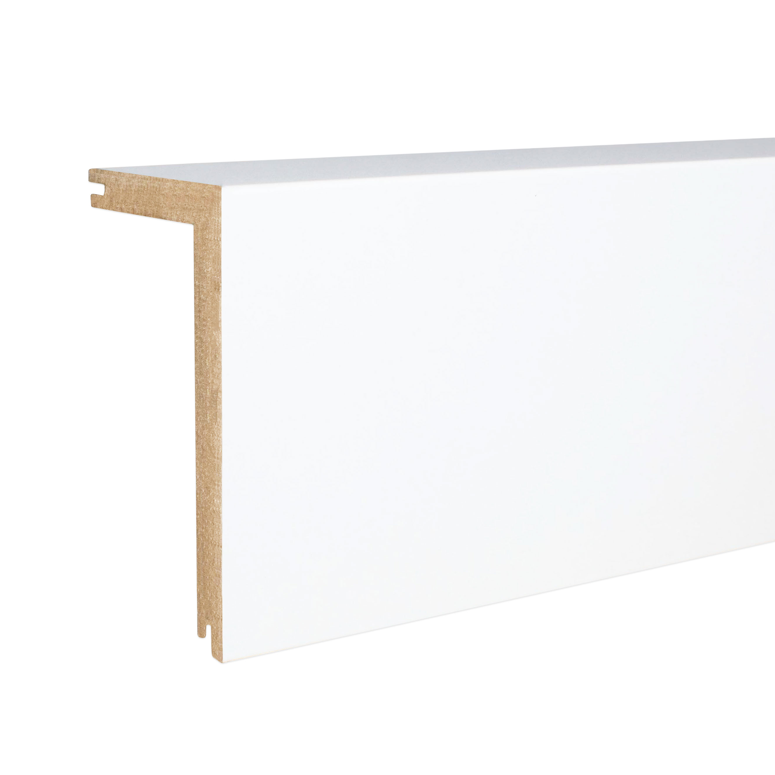 PROVISTON | plinthe cache tuyaux | 91 x 41mm | mélaminé blanc | goulotte | moulure pour cacher rail