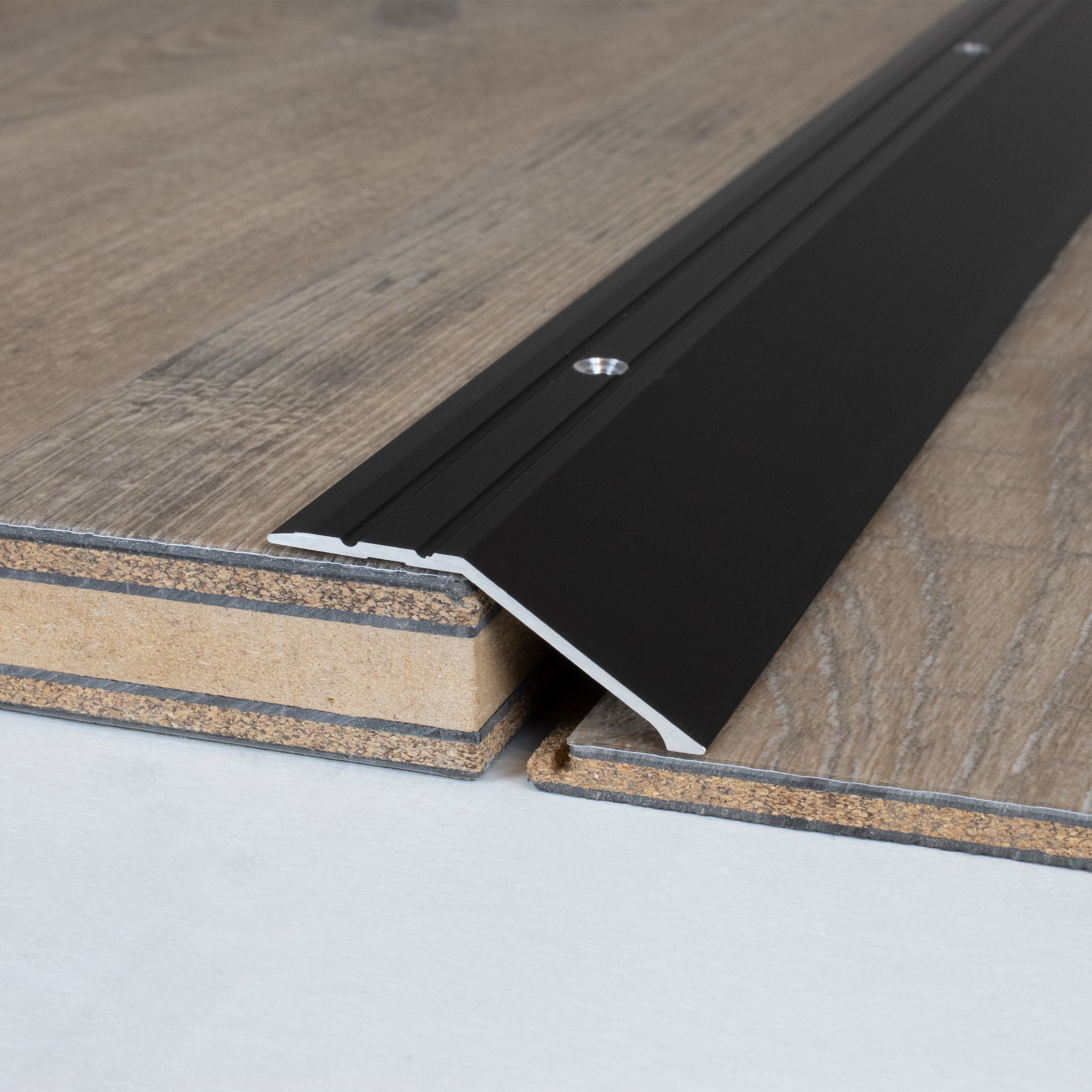 Profilé de finition sol stratifié | épaisseur: 8.5 - 15.5 mm | alu anodisé