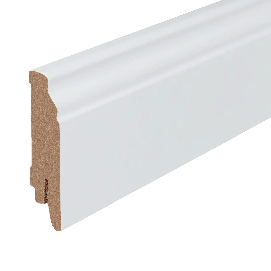 Plinthe moulurée blanche (16 x 80 x 2500 mm) 719.1678 PROVISTON