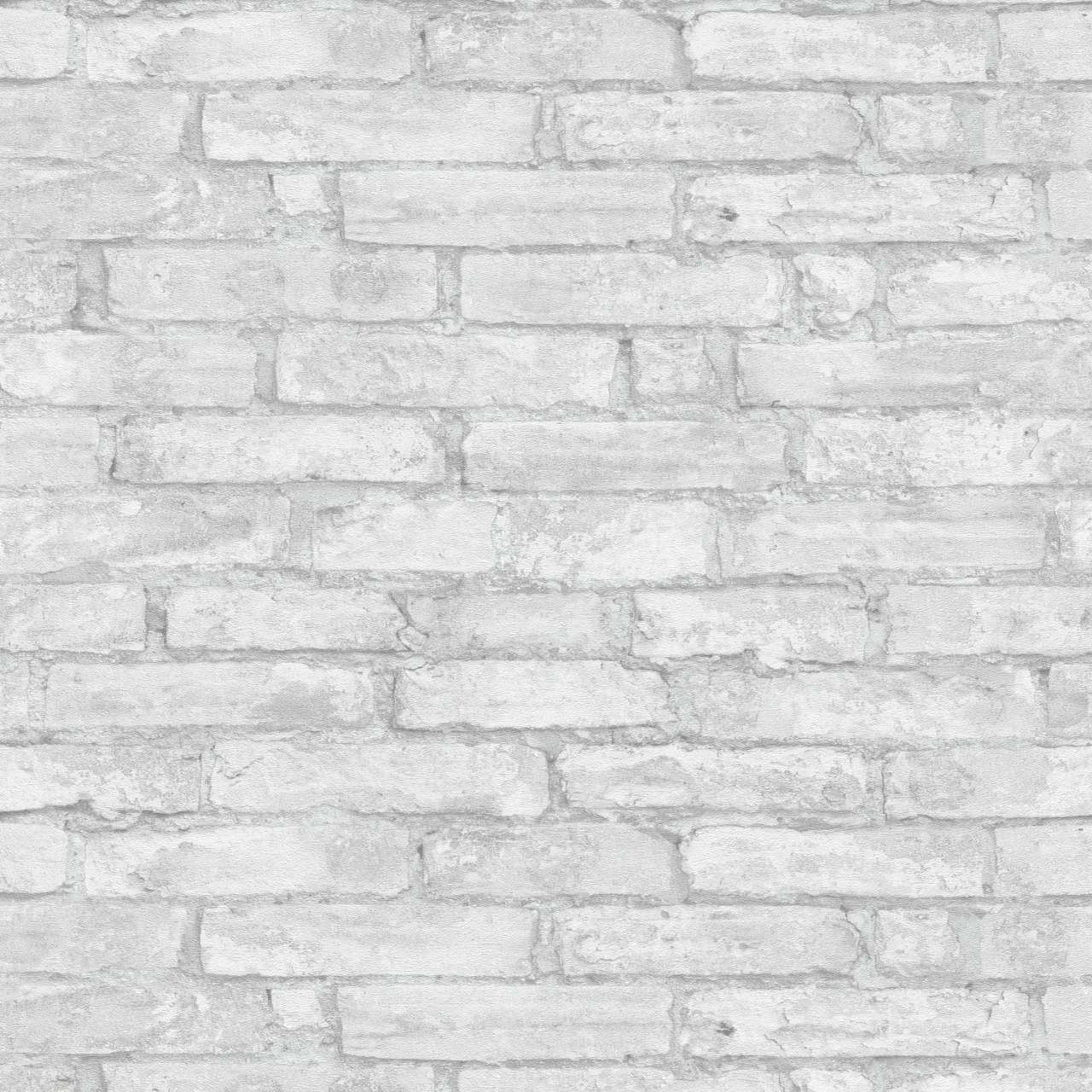 6318-10 Erismann Imitations | 6318-10 | papier peint intissé pierre brique | 0.53 m x 10.05 m | gris