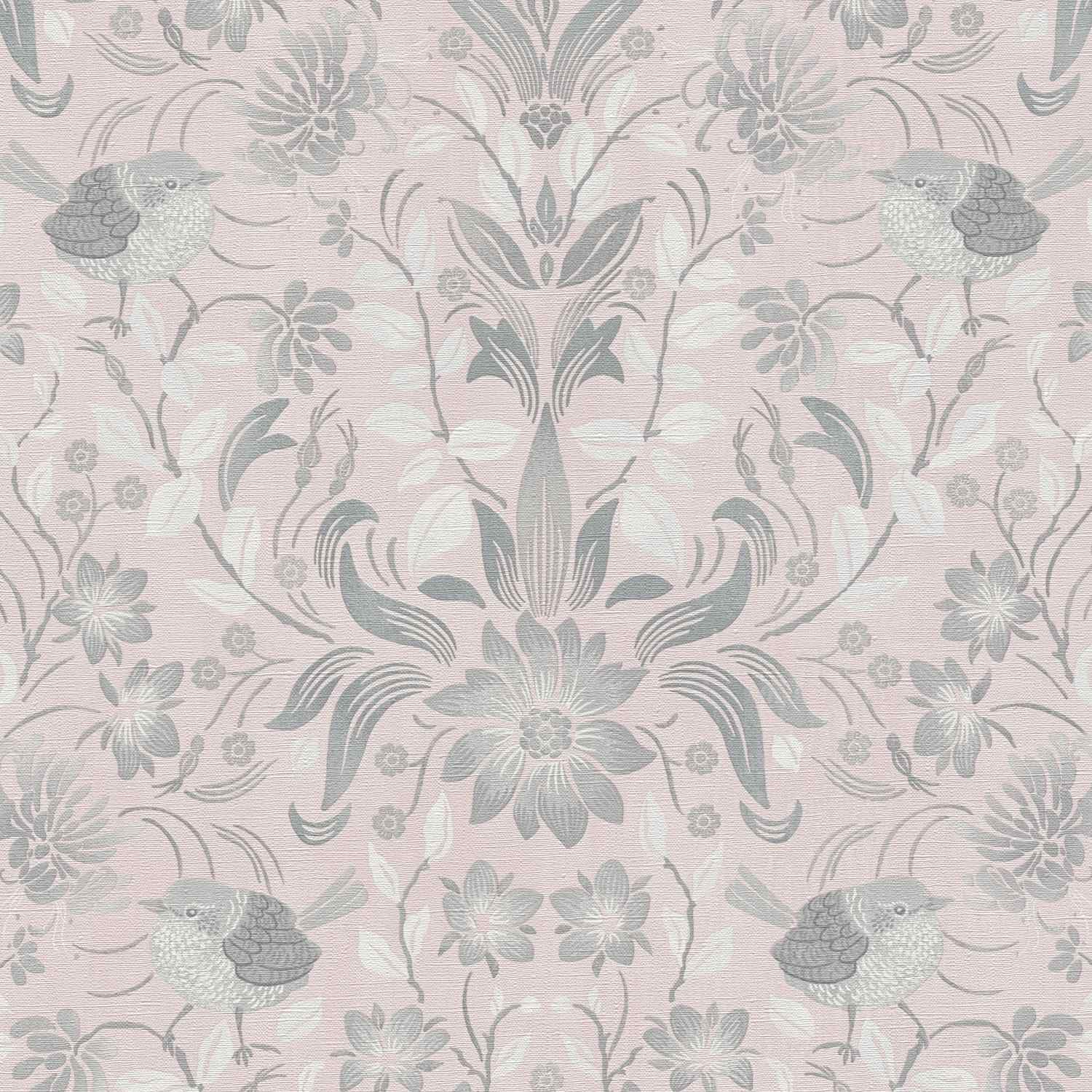 A.S. Creation | Maison Charme | 390752 | Papier Peint Intissé | Floraux | 10.05 x 0.53 m | Rose