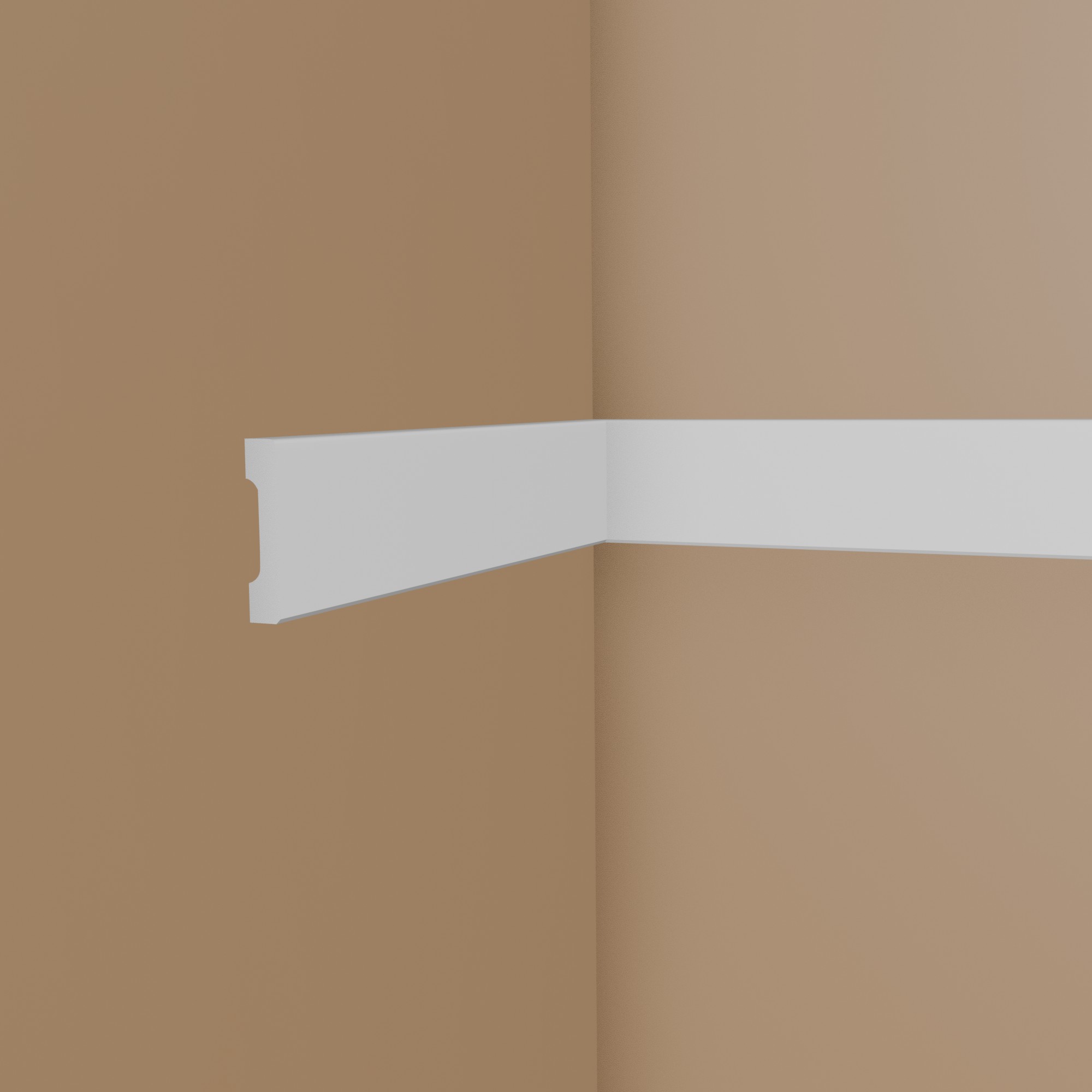 NMC Moulure décorative WD4 WALLSTYL Cimaise 12 x 58 x 2000 mm Polystyrène blanc