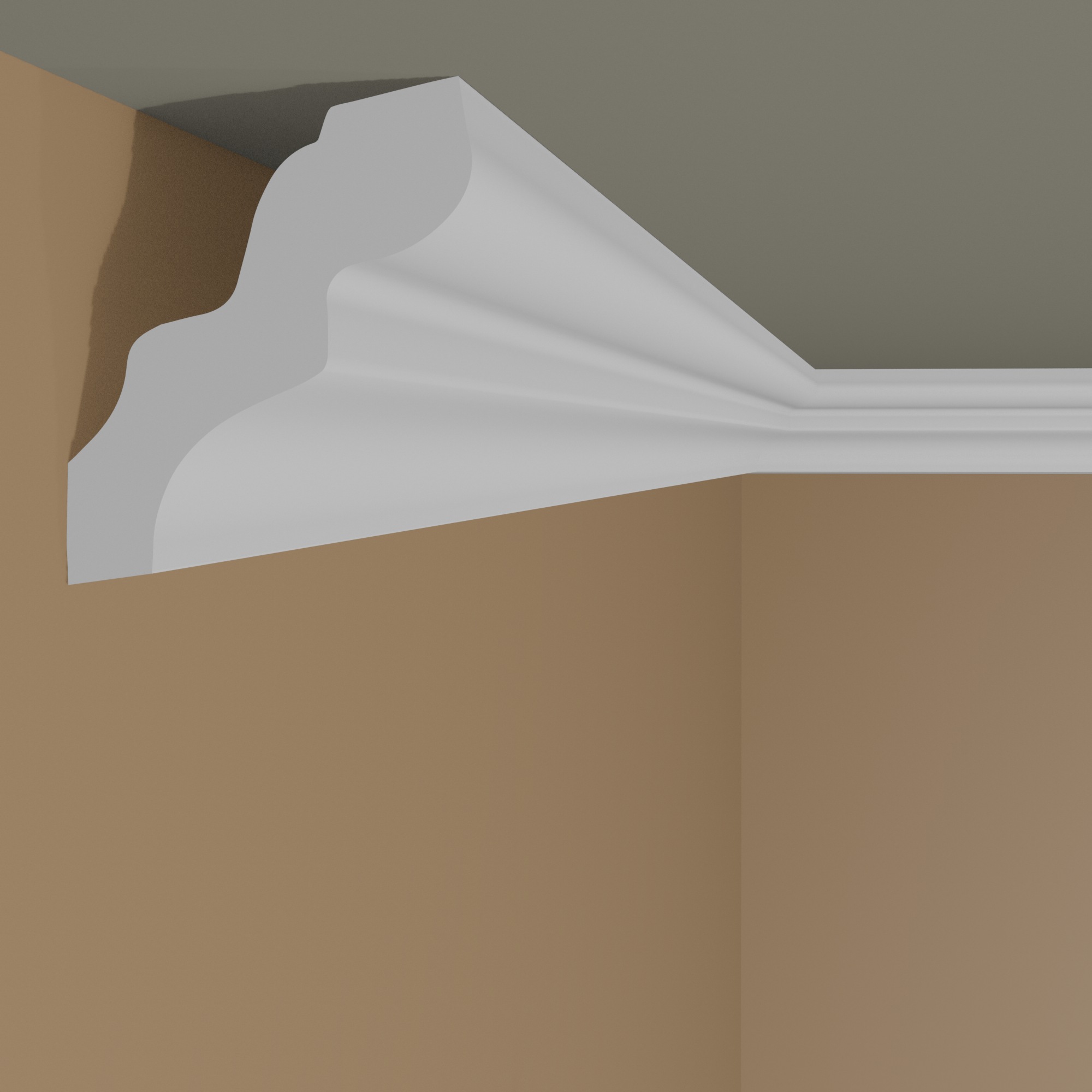 Moulure de plafond noble | 48 x 43 mm | polystyrène 