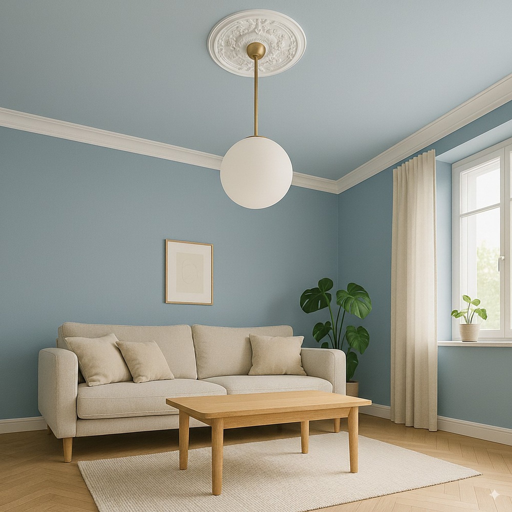 PROVISTON | Gips Rosette Huddersfield | Echter Gipsstuck | Ø55cm | Stuckrosette PROVISTON | Gips Rosette Huddersfield | Echter Gipsstuck | Ø55cm | Stuckrosette