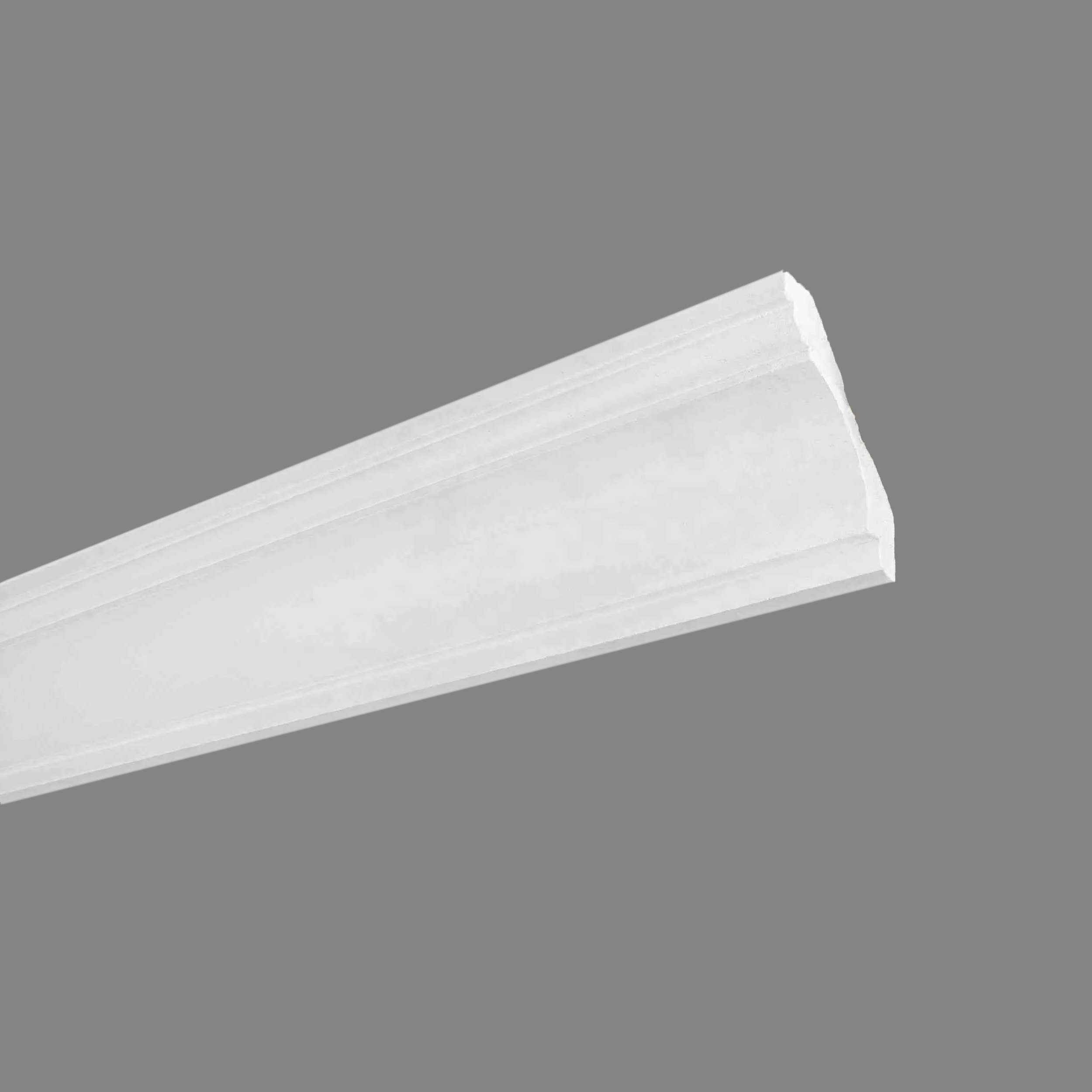 PROVISTON | Gipsleiste "ES-21" | Echter Gipsstuck | 75 x 88 x 1200 mm | Stuckleiste aus Gips