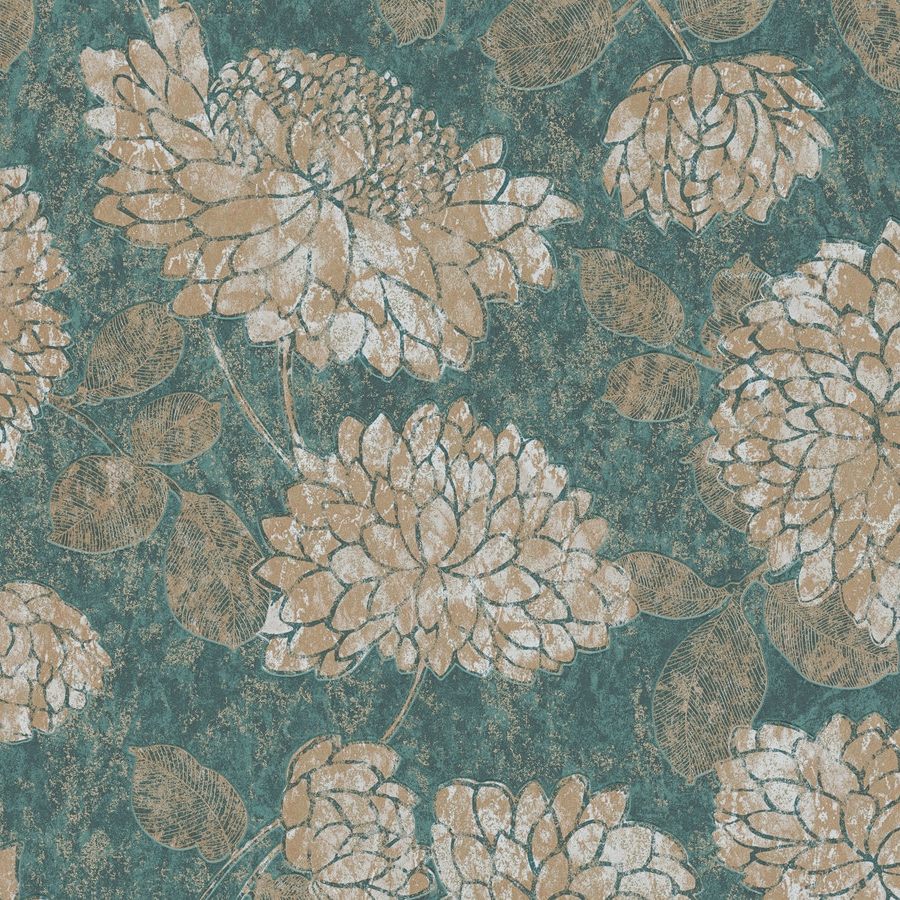 A.S. Creation | Attractive 2 | 390254 | Papier Peint Intissé | Floraux | 10.05 x 0.53 m | Vert