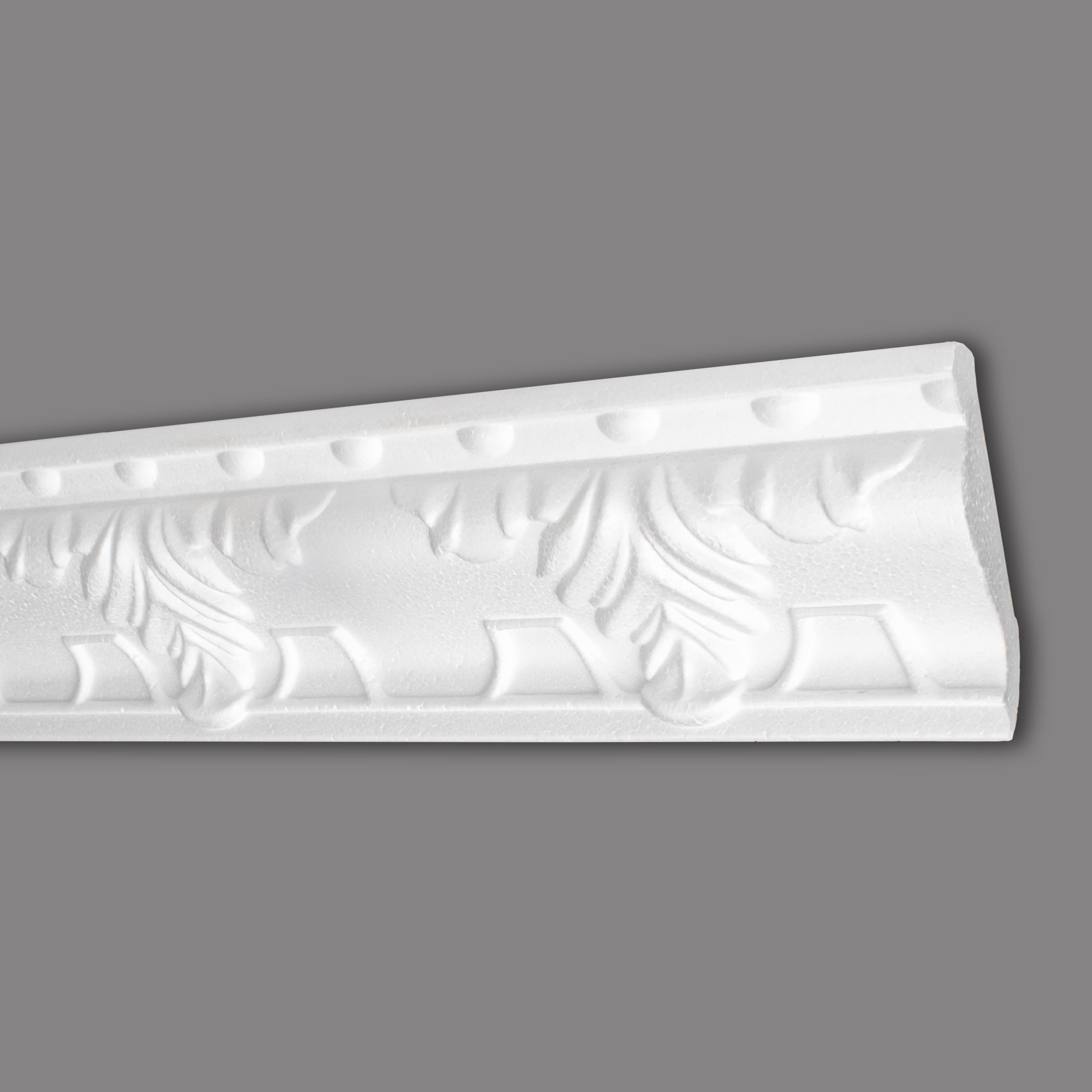 Marbet | moulure "B-16" | moulure de plafond en polystyrène | 43 x 63 x 2000 mm | moulure en polystyrène | Blanc