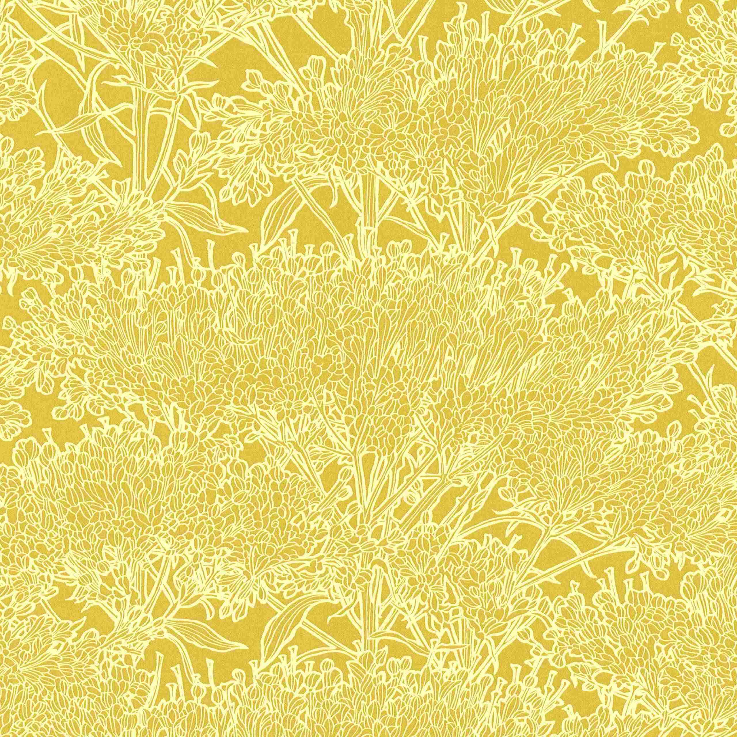 A.S. Creation Absolutely Chic | 369723 | papier peint intissé floral | 0.53 m x 10.05 m | jaune