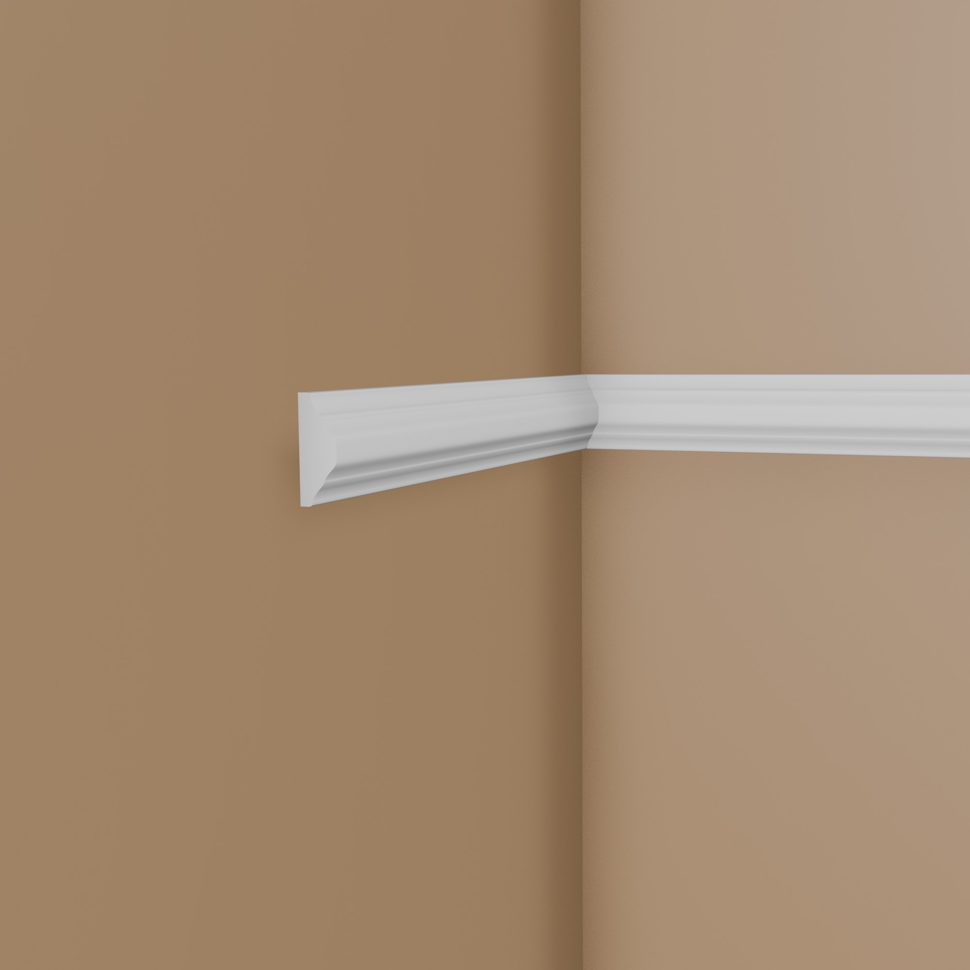 PROVISTON Cimaise décorative "NE003" 10 x 22 x 2000 mm Blanc Moulure murale Décoration Haute qualité