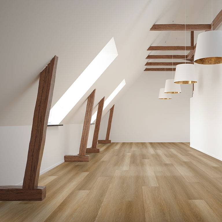 Check comfort Sol vinyle PVC 2510 Benavente 1522 x 225 x 5 mm Vinyle clipsable Parquet Chêne