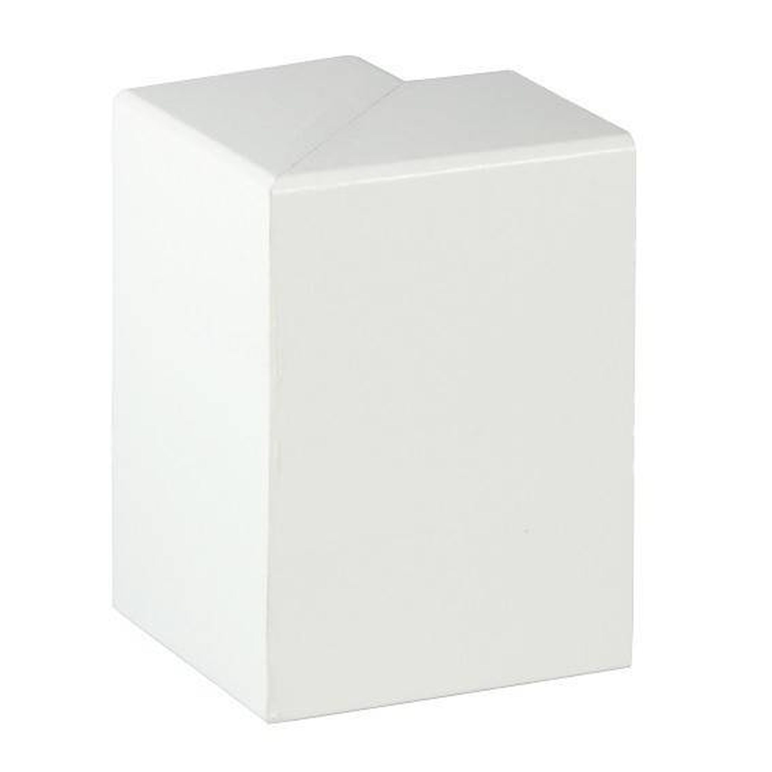 Angle extérieur pour plinthe de tube de chauffage | Hauteur 91 mm MDF pelliculé blanc | Contenu 2 pièces/paquet.