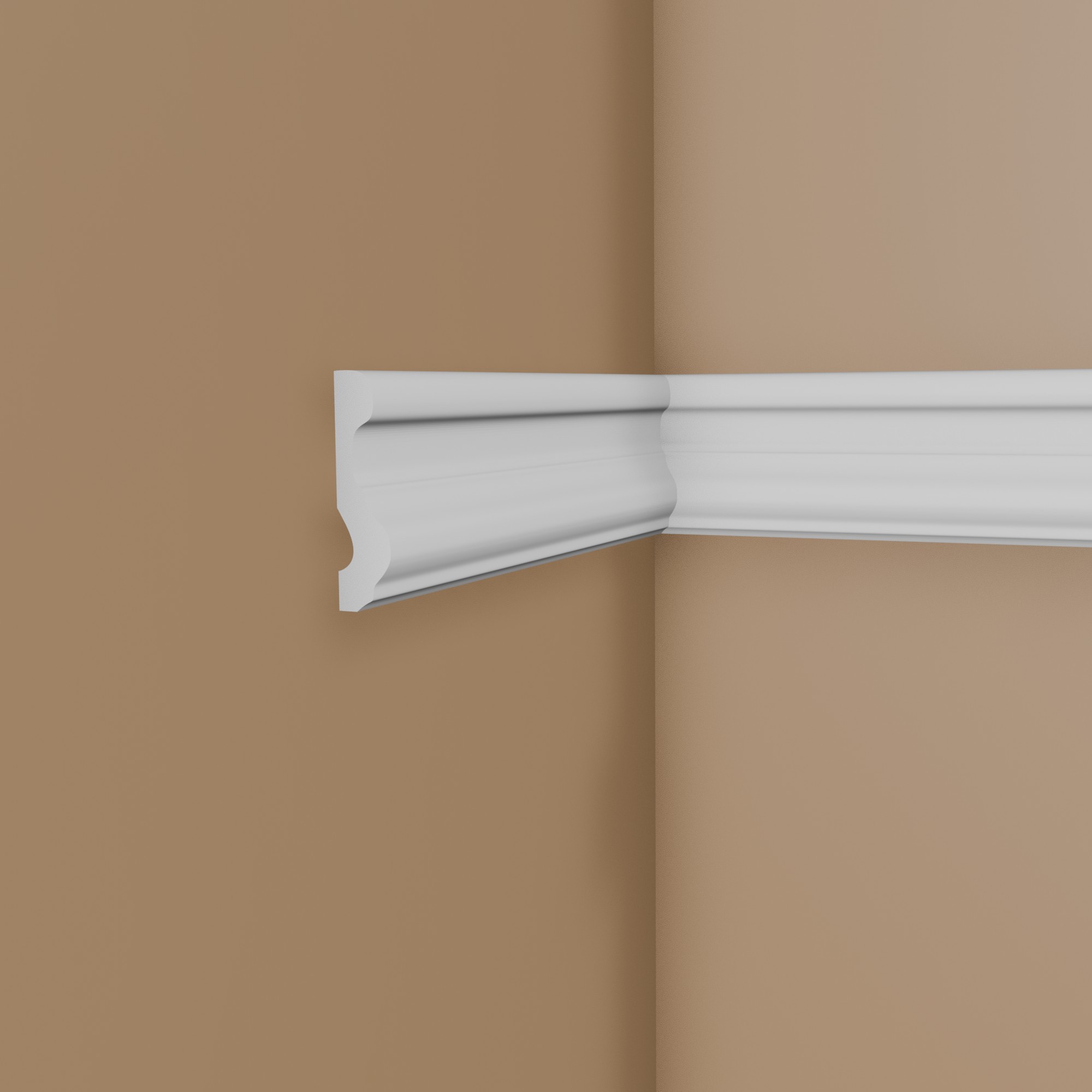 Moulure de plafond noble NMC NOMASTYL N 20 x 70 mm polystyrène léger blanc