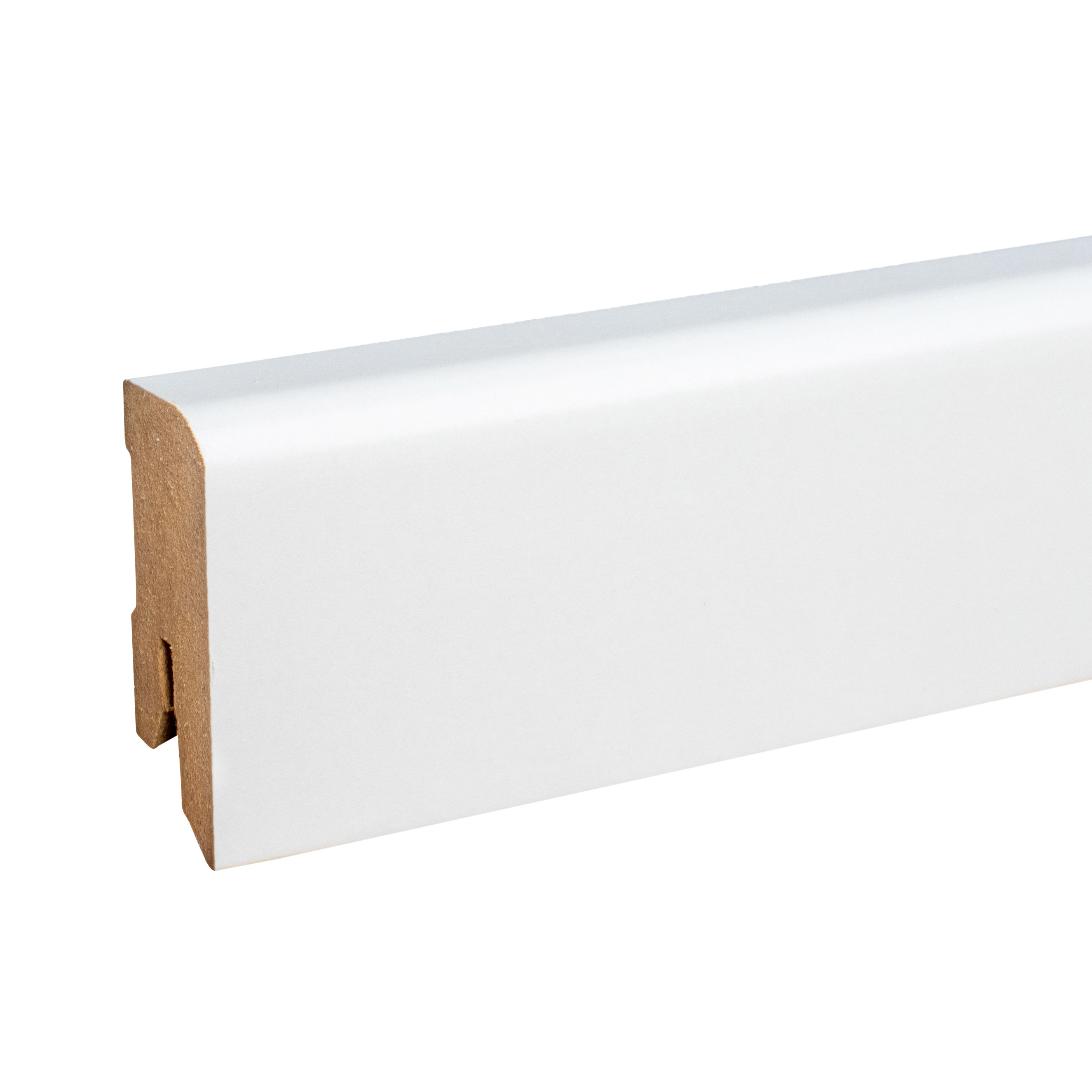 Plinthe "Stuttgart" MDF 16 x 40 x 2500 mm Blanc Moderne PROVISTON