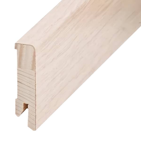 Plinthe &quot;Lübeck&quot; placage en bois 16 x 60 x 2500 mm chêne blanc Plinthe moderne PROVISTON
