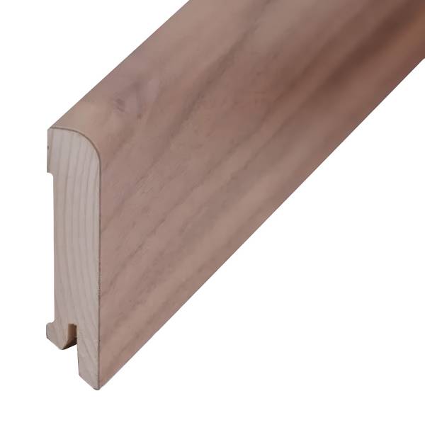 Plinthe &quot;Erfurt&quot; placage en bois 15 x 70 x 2500 mm noyer Plinthe moderne PROVISTON