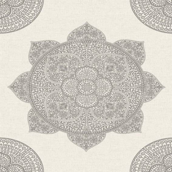 Eijffinger LOUNGE | EF388784 | papier peint intissé baroque | 0.53 m x 10.05 m | gris