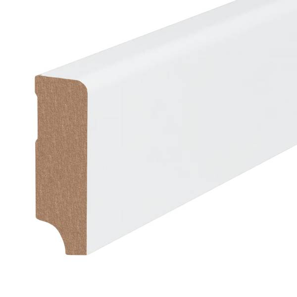Plinthe &quot;Brühl&quot; MDF 19 x 58 x 2500 mm Blanc Moderne PROVISTON