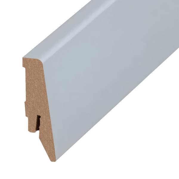 Plinthe &quot;Coburg&quot; MDF 18 x 58 x 2500 mm gris argenté Moderne PROVISTON