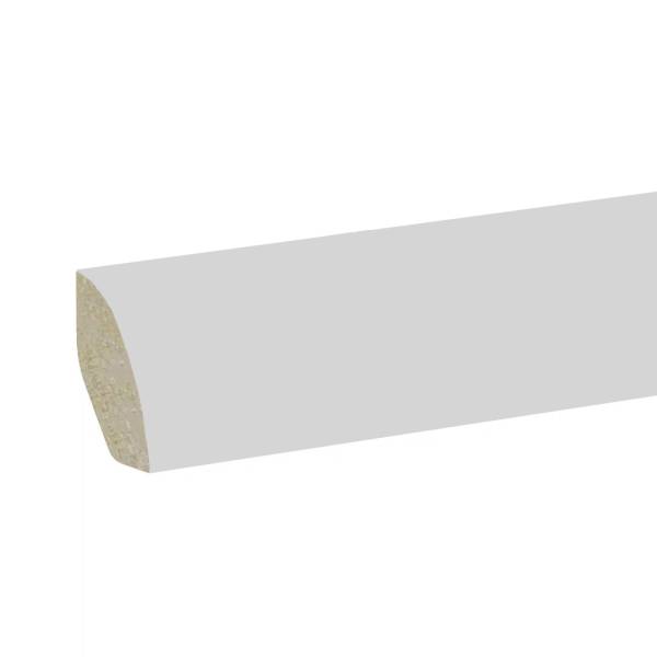 Quart de rond &quot;Bâle&quot; bois massif 12 x 12 x 2000 mm Gris clair Contreplinthe moderne PROVISTON