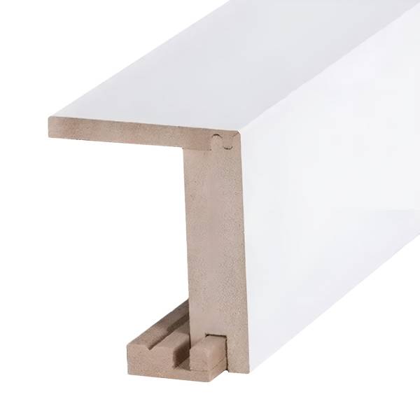 Plinthe Cache Tuyaux MDF jusqu&#039;à 88 mm 64 x 96 x 2500 mm Blanc Plinthe Profil arrondi PROVISTON
