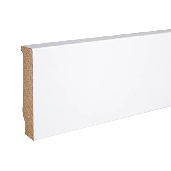 Plinthe &quot;Cuxhaven&quot; 721.1670 MDF 16 x 70 x 2500 mm Blanc Angulaire PROVISTON