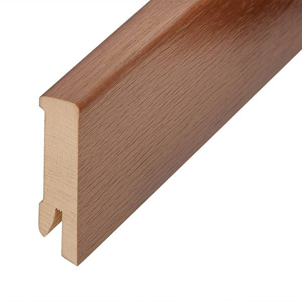 Plinthe &quot;Lübeck&quot; placage en bois 16 x 60 x 2500 mm chêne Cognac Plinthe moderne PROVISTON