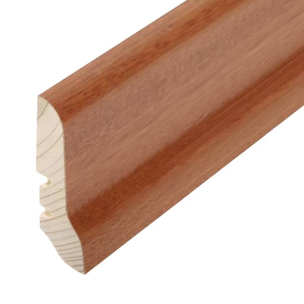 Plinthe &quot;Dortmund&quot; placage en bois 20 x 60 x 2500 mm acajou Plinthe moderne PROVISTON