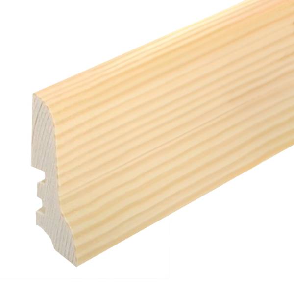 Plinthe &quot;Dortmund&quot; placage en bois 20 x 60 x 2500 mm frêne Plinthe moderne PROVISTON