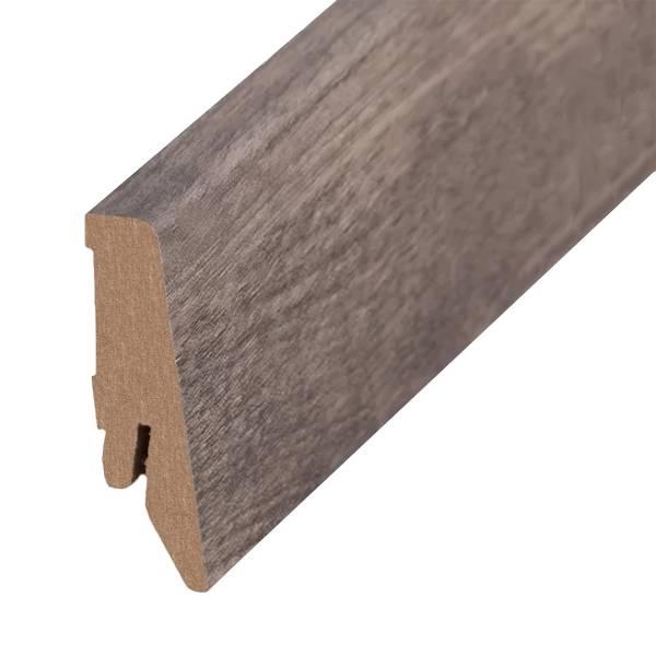 Plinthe &quot;Coburg&quot; MDF 18 x 58 x 2500 mm Chêne Volga Moderne PROVISTON