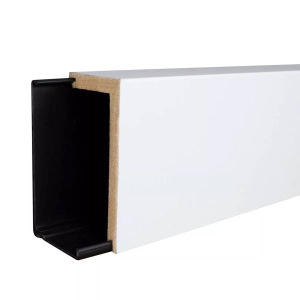 Cache Tuyaux | Plinthe de recouvrement | | 41 x 91 x 2400 mm | MDF revêtu blanc
