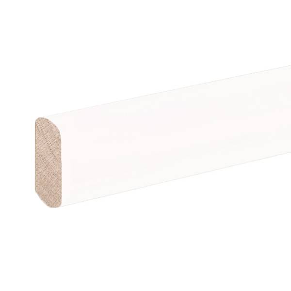 Surplinthe &quot;Innsbruck&quot; 828.31 Bois massif 8 x 28 x 2000 mm Blanc Plinthe PROVISTON