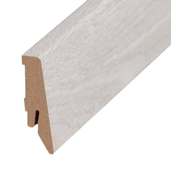 Plinthe &quot;Coburg&quot; MDF 18 x 58 x 2500 mm Chêne Euphrate Moderne PROVISTON