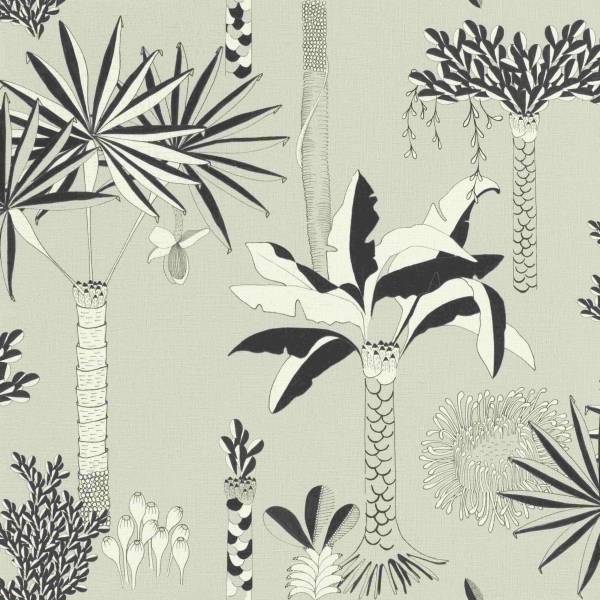 Rasch Club Botanique + Claas II | 540048 | papier peint intissé floral | 0.53 m x 10.05 m | gris