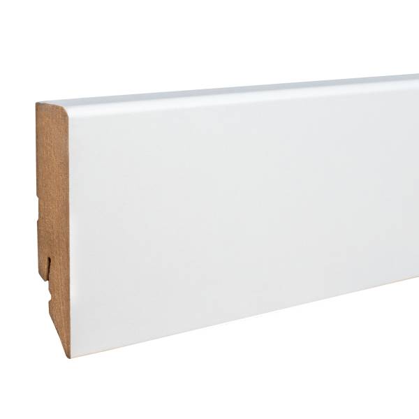 Plinthe 16 x 70 mm revêtu blanc