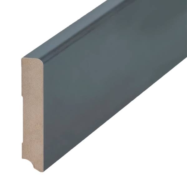 Plinthe MDF de qualité avec feuille en acier foncé (19 x 96 x 2500 mm) 720.096.45 PROVISTON