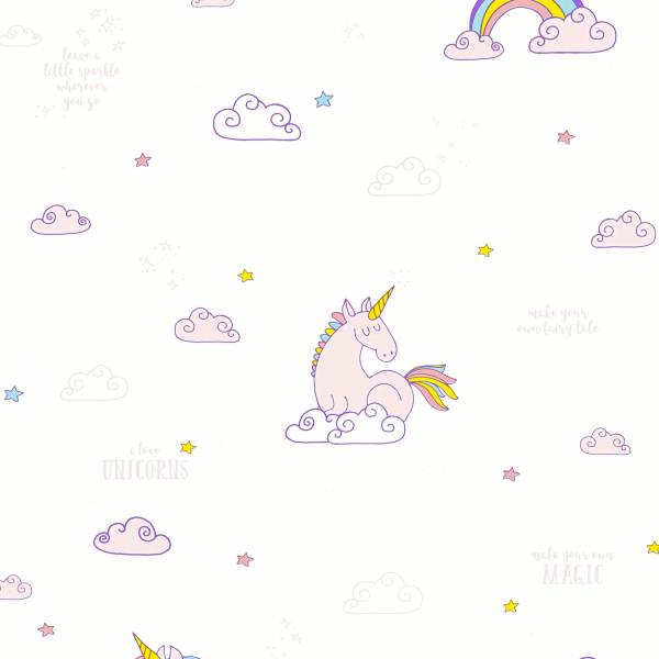 A.S. Creation Boys &amp; Girls 6 | 361581 | papier peint papier vintage | 0.53 m x 10.05 m | blanc
