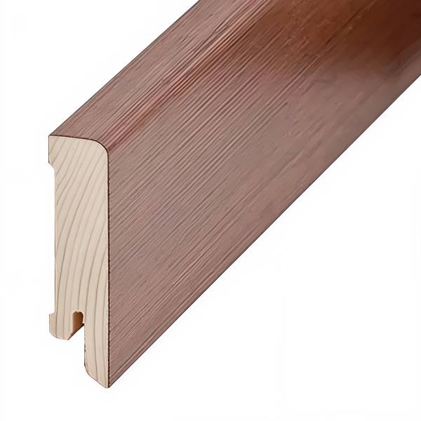 Plinthe &quot;Lübeck&quot; placage en bois 16 x 60 x 2500 mm wengé Plinthe moderne PROVISTON