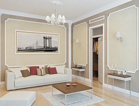 Moulures décoratives en plâtre de qualité